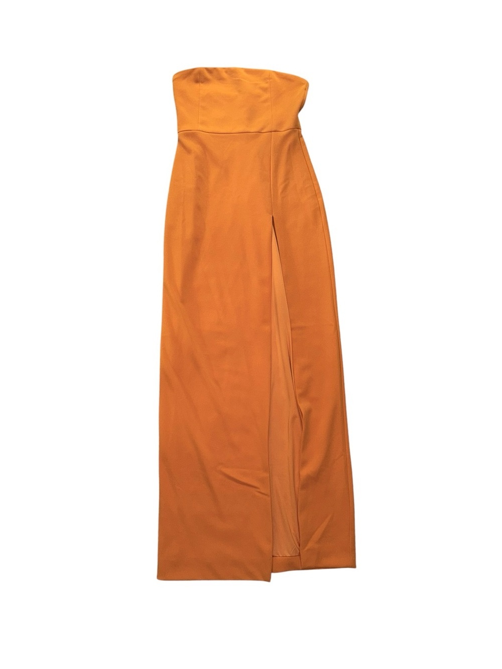 MESHKI Rachel Midaxi Dress Mandarin Orange Strapless Midi Dress Size M NWT